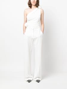 Alberta Ferretti Pantalon met bloemenprint - Wit
