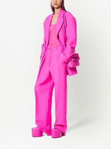 Valentino Pantalon met wijde pijpen - Roze