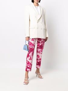 P.A.R.O.S.H. Pantalon met bloemenprint - Roze