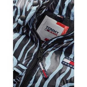 Tommy Jeans Steppjacke TJW CRP ZEBRA ALASKA PUFFER mit Zebra Streifen