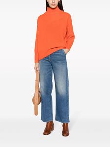 MOTHER high-rise cropped flared jeans - Blauw