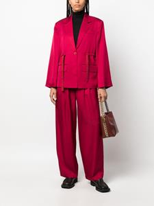 By Malene Birger Piscalli pantalon met wijde pijpen - Rood