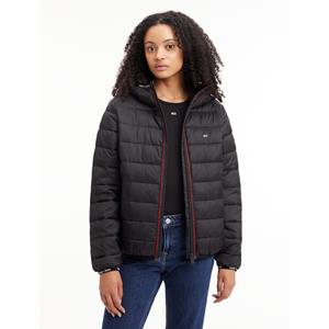 Tommy Jeans Steppjacke "TJW QUILTED TAPE HOODED JACKET", mit Kapuze, mit Tommy Jeans Branding-Bündchen