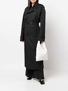 Junya Watanabe Trenchcoat met dubbele rij knopen - Zwart