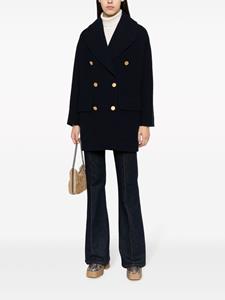 Tagliatore double-breasted notched-lapels coat - Zwart