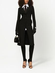Dolce & Gabbana KIM  trenchcoat met enkele rij knopen - Zwart