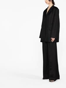 Loulou Studio Linnen blazer - Zwart