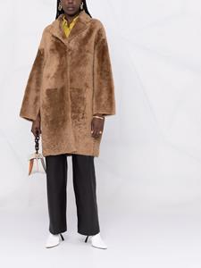 Yves Salomon Lammy coat - Bruin