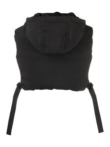 STAND STUDIO Bodywarmer met capuchon - Zwart