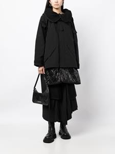Junya Watanabe layered hooded parka - Zwart