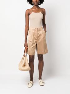 Peserico High waist shorts - Beige