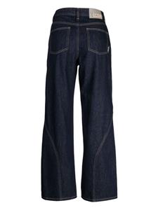 Izzue cut-out straight-leg jeans - Blauw