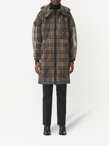 Burberry Parka met Vintage Check patroon - Bruin