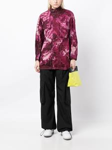 Stain Shade graphic-print silk-blend jacket - Paars
