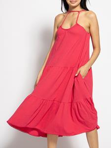 Superdry Jersey jurk in pink voor Dames