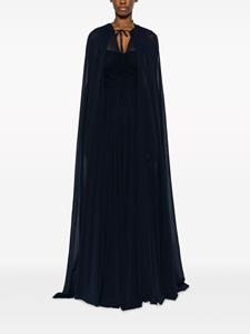 Philosophy Di Lorenzo Serafini cape-design V-neck dress - Blauw