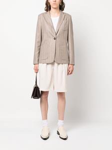 Kiton Blazer met enkele rij knopen - Beige