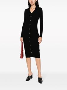 LIU JO Button-up midi-jurk - Zwart