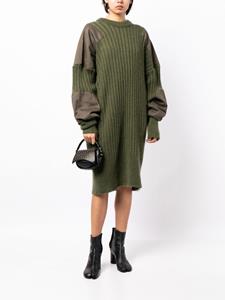 Vaquera knitted midi dress - Groen