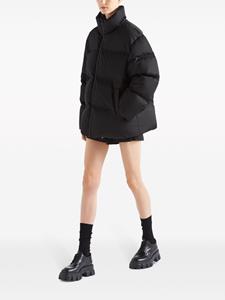 Prada Re-Nylon logo-embossed padded jacket - Zwart