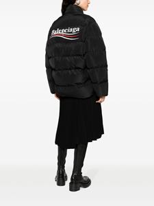 Balenciaga Donsjack met logoprint - Zwart