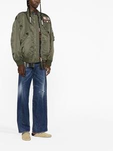 Dsquared2 patch-detail bomber jacket - Groen