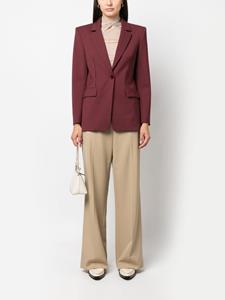 Patrizia Pepe Blazer met enkele rij knopen - Rood