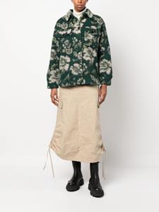 Woolrich Shirtjack met bloemenprint - Groen