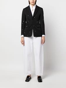 MM6 Maison Margiela Blazer met verfspatten - Zwart