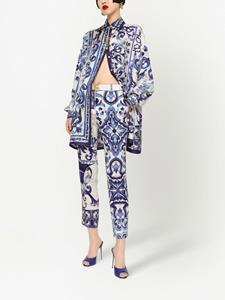 Dolce & Gabbana Pantalon met print - Blauw