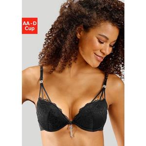 LASCANA Push-up-BH, mit edlem Schmuckaccessoire, Dessous