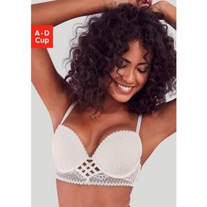 Lascana Push-up-bh in prachtige vlecht-look, sexy dessous