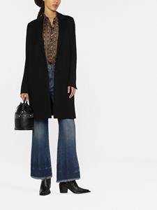 Calvin Klein Mantel met enkele rij knopen - Zwart