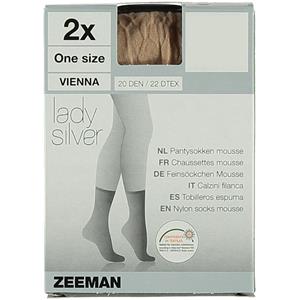 Zeeman Lady Silver Pantysokjes 20 den Stretch 2-Pack