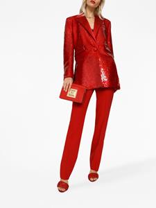 Dolce & Gabbana Blazer verfraaid met pailletten - Rood