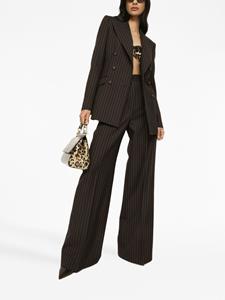 Dolce & Gabbana double-breasted striped blazer - Zwart