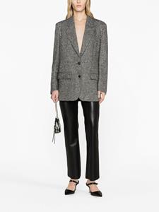 Alessandra Rich Blazer met visgraatpatroon - Zwart