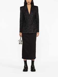 Alexander McQueen Gestreepte blazer - Zwart