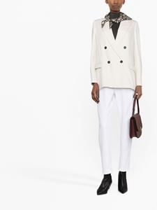 Brunello Cucinelli Blazer met enkele rij knopen - Beige