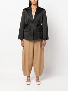 By Malene Birger Blazer met enkele rij knopen - Zwart