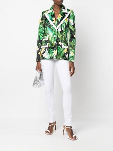 Philipp Plein Blazer met bloemenprint - Zwart