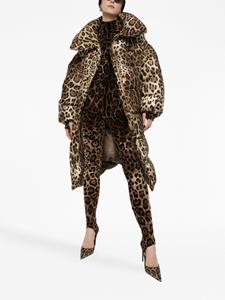 Dolce & Gabbana Jas met luipaardprint - Bruin