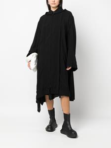 Yohji Yamamoto Asymmetrische mantel - Zwart