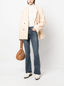 Loulou Studio Blazer met dubbele rij knopen - Beige