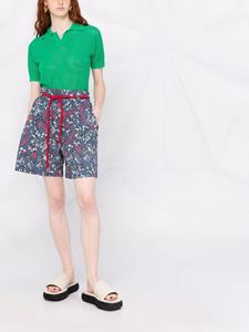 Emporio Armani Shorts met bloemenprint - Blauw