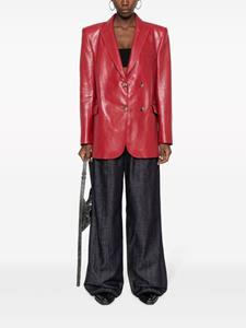 The Mannei Greenock leather blazer - Rood