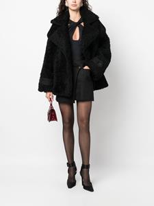 The Mannei Jordan lammy coat - Zwart