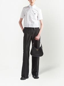 Prada Pantalon met ceintuur - Zwart