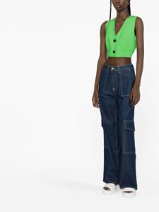 MSGM Cropped gilet - Groen