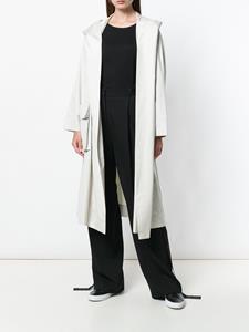 Issey Miyake Pre-Owned trenchcoat - Wit